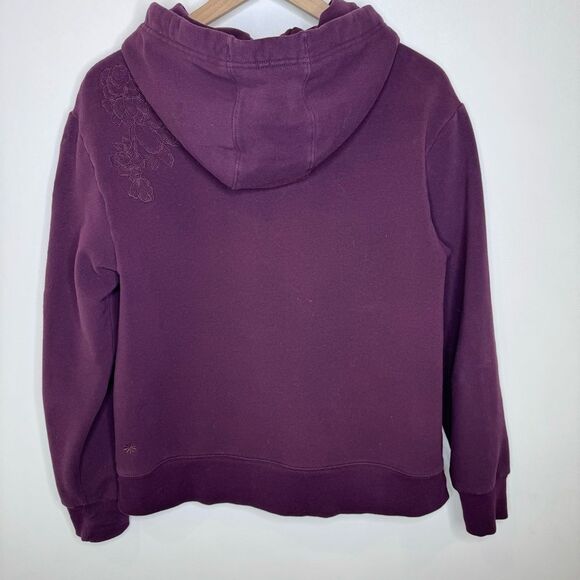 Athleta Retroplush Embroidered Hoodie Sweatshirt Size Small - Picture 6 of 15